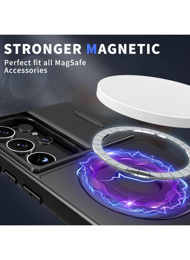 اس-توب جراب لهاتف Samsung Galaxy S23 Ultra 5G Camshield MagSafe Ring Holder Armor جراب هاتف - Image 3