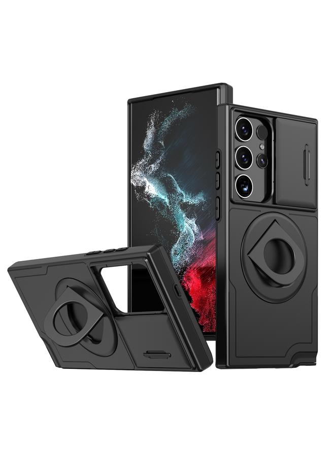اس-توب جراب لهاتف Samsung Galaxy S23 Ultra 5G Camshield MagSafe Ring Holder Armor جراب هاتف - Image 1