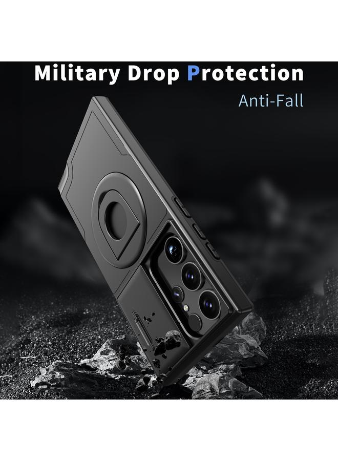 اس-توب جراب لهاتف Samsung Galaxy S23 Ultra 5G Camshield MagSafe Ring Holder Armor جراب هاتف - Image 2