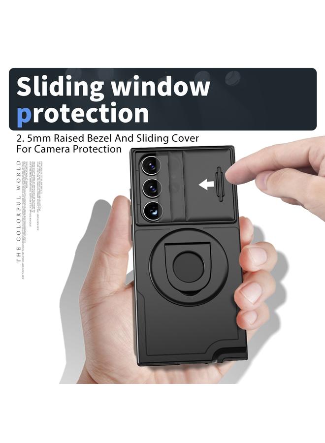 اس-توب جراب لهاتف Samsung Galaxy S23 Ultra 5G Camshield MagSafe Ring Holder Armor جراب هاتف - Image 5