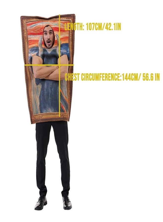 ReneeCho The Scream Costume Famous Paintings Costume Halloween Adult Women Funny Cerative - Image 3