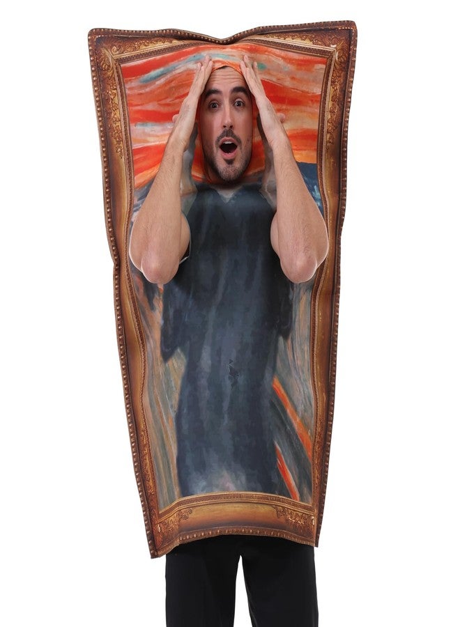 ReneeCho The Scream Costume Famous Paintings Costume Halloween Adult Women Funny Cerative - Image 1