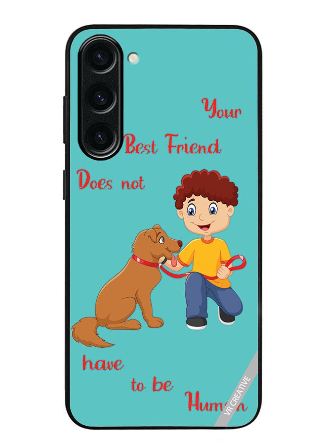 VR CREATIVE Protective Case Cover For Samsung Galaxy S23 Plus Dog With Child Design Multicolour - Image 1