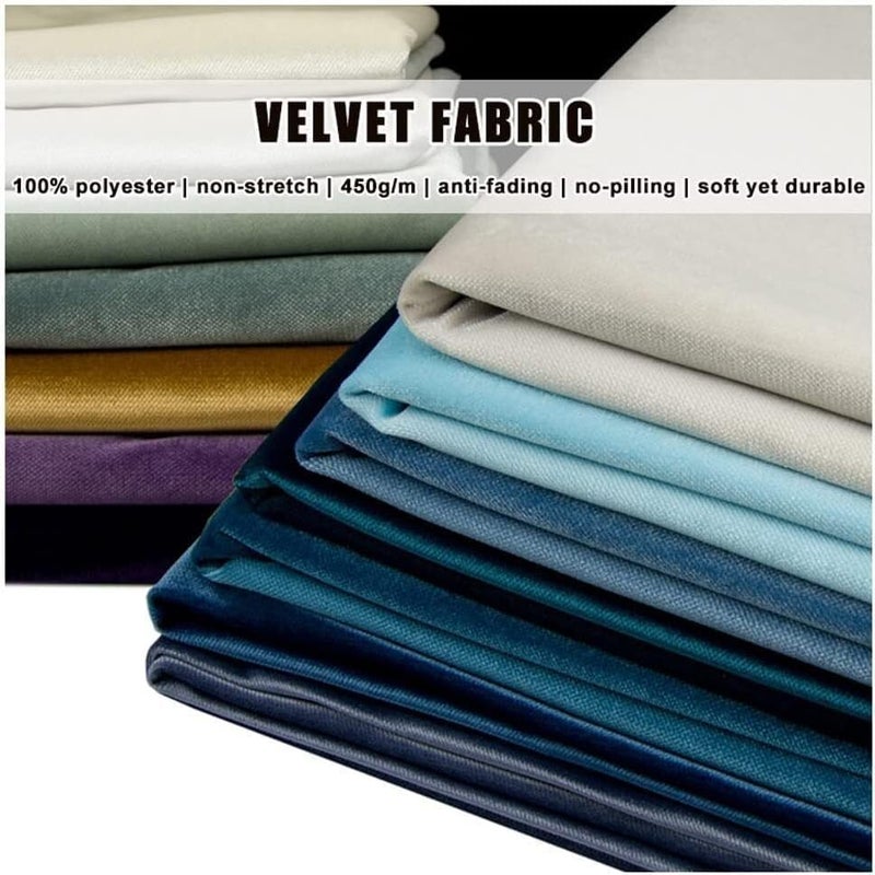 Minky Fabric Velvet Fabric 150x100cm Upholstery Velour Material for Sewing Crafts, Cushions, Costume, Curtain for Blankets, Apparel, Baby Accessories, Throws, P (Color : Teal) - Image 2
