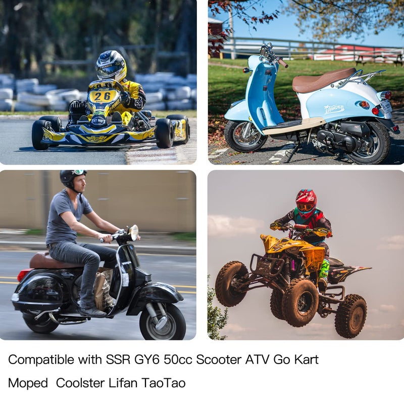 GREHUA خط وقود دراجة جريهوا متوافق مع GY6 50cc 110cc 125cc 150cc SSR110 125 CRF50 XR50 Taotao Coolster Apollo Pitbike Moped Scooter ATV Motorcycle Quad Trailmaster 150 XRS قطع غيار كارتينغ أخضر - Image 5