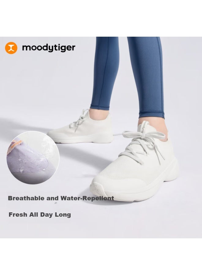 Moodytiger Kids Breathable Water-repellent Spring Summer Girls Shoes High Elastic Anti-collision Durable Flyknit Mesh Boys Running Shoes - Image 2
