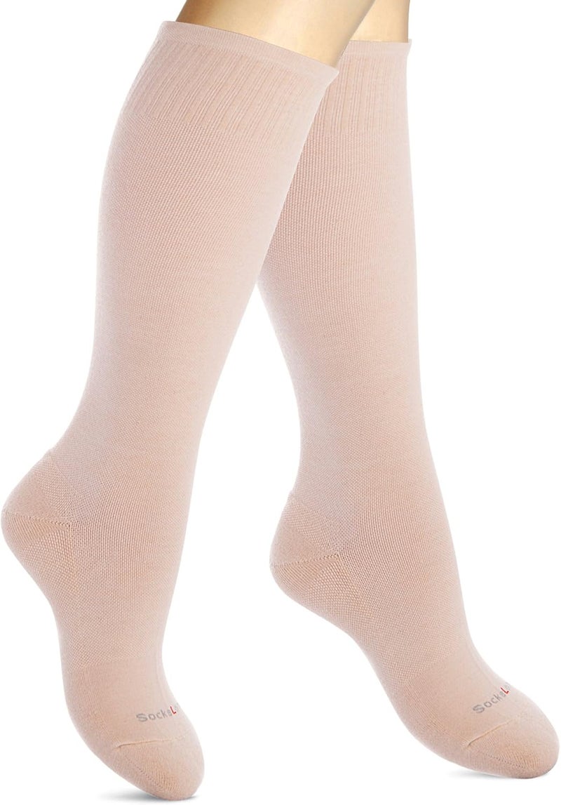 SocksLane جوارب ضغط قطنية من للنساء والرجال. دعم بطول الركبة بقوة 15-20 مم زئبق - Image 1