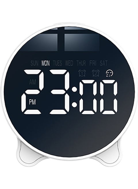 Digital Clock Timer With Large LED Display White 10.40x4.30x8.80cm