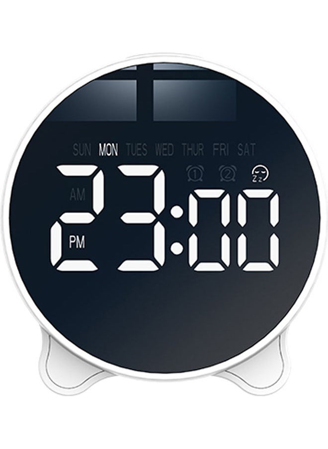 Digital Clock Timer With Large LED Display White 10.40x4.30x8.80cm