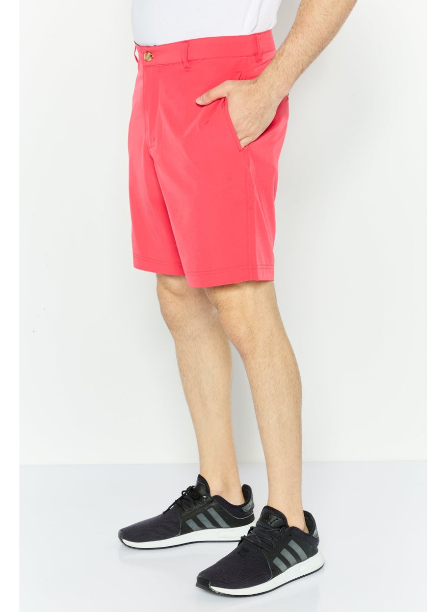 Tailorbyrd Men Embroidered Logo Basic Short, Watermelon  - Image 2