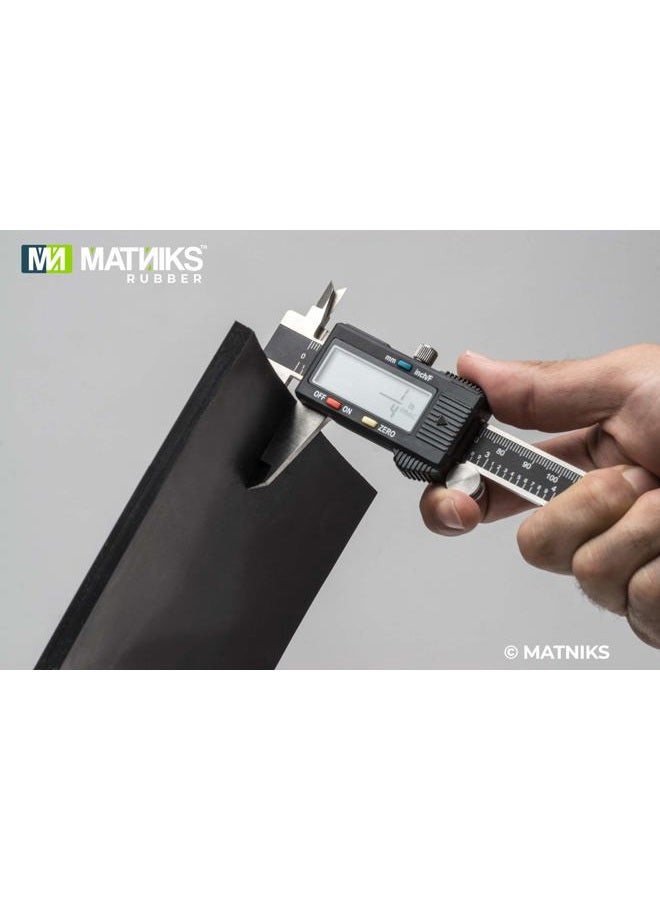MATNIKS ورقة مطاطية، ثقيلة، عالية الجودة 60A، نيونبرين أسود، 12x12 بوصة بسمك 1/4 بوصة (+/- 5%) للسباكة، مواد DIY للحشوات، الدعم، التسوية، الختم، الحماية، التآكل، الأرضيات - Image 4