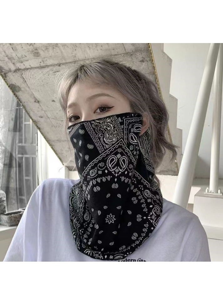 Sun Protection Mask Outdoor Breathable Elastic Face & Neck Coverage Scarf for Women