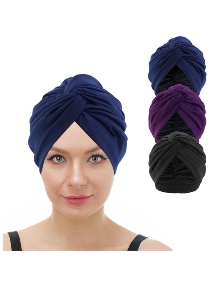 Generic - Readymade Instant Traditional Headwear Sikh Turban For Men & Women Headcover Sardar Pagdi Blue One Size - Image 1