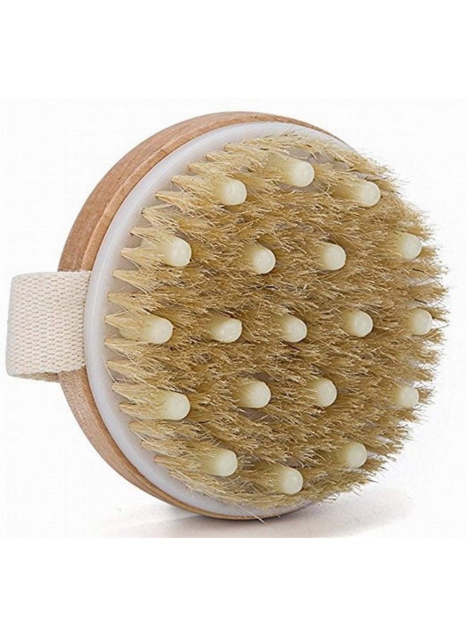 Abhaymart Dry Brushing Body Brush Exfoliating Brush Body Scrubber Wooden Shower Brush Body Exfoliator Dry Brush Bath Brush for Cellulite and Lymphatic, Improve Circulation, Stop Ingrown Hairs - Image 1