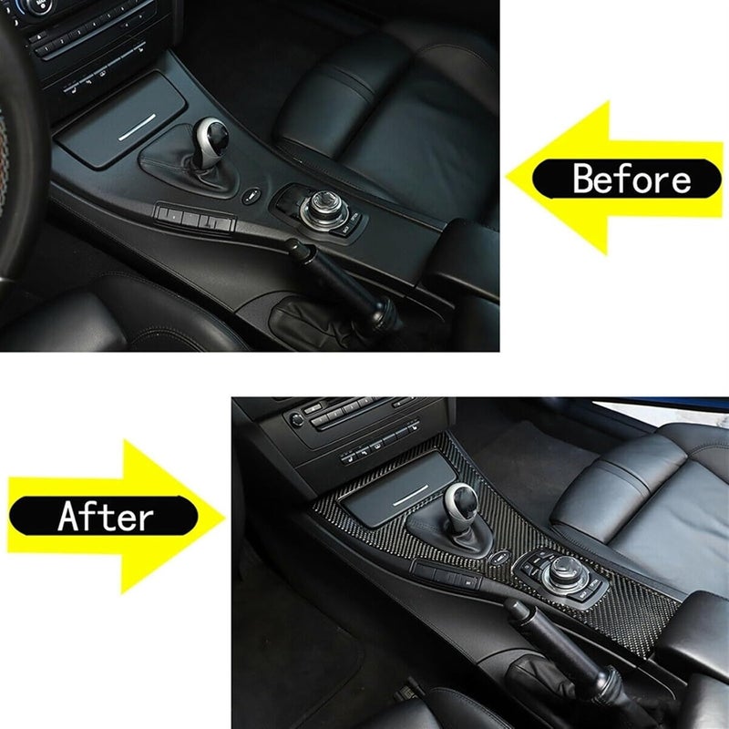 Vuzmode Carbon Fiber Gear Shift Panel Cover for E92 M3 - Image 3