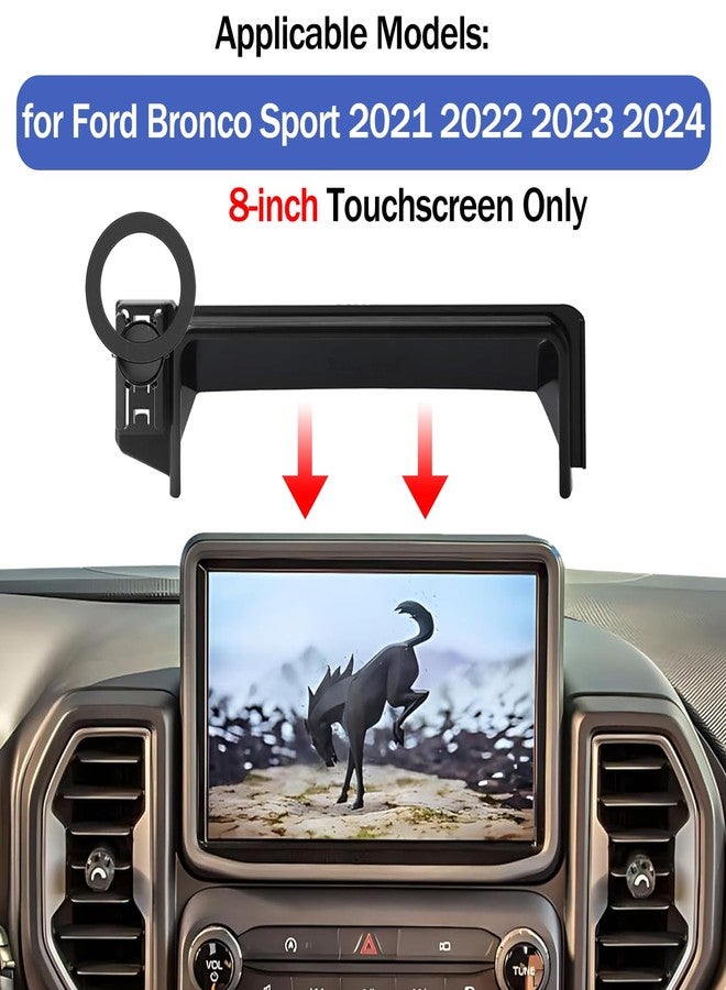 Hesanzol Car Phone Holder for Ford Bronco Sport 2021-2024 8-Inch Touchscreen, Cell Phone Mount Compatible with MagSafe - Image 2