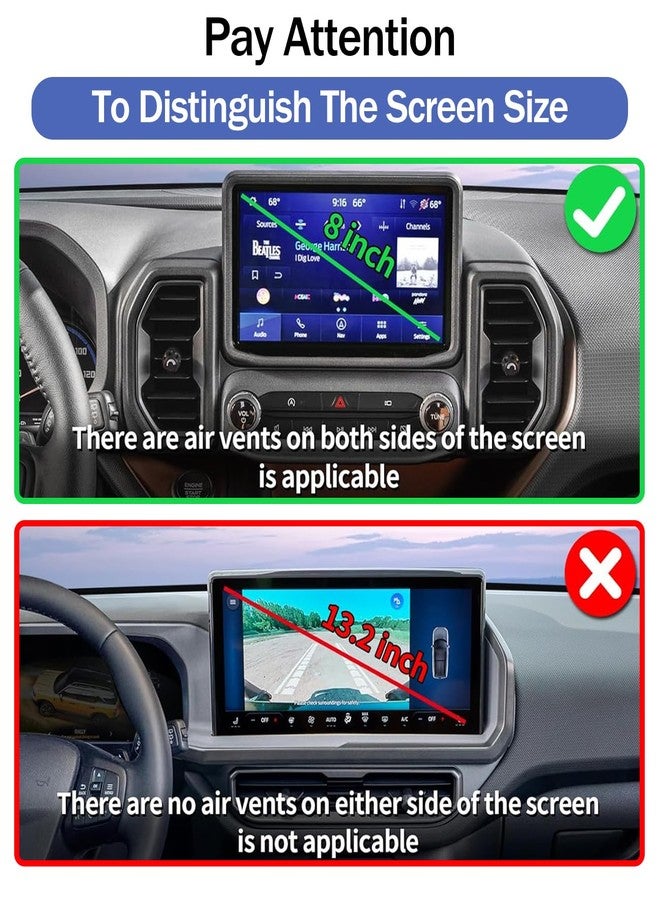 Hesanzol Car Phone Holder for Ford Bronco Sport 2021-2024 8-Inch Touchscreen, Cell Phone Mount Compatible with MagSafe - Image 3