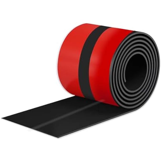 BLACK WALL CEILING MOLDINGTRIM 2.4 INCH X 40 FEET, CORNER PROTECTOR EDGE GUARD PEEL AND STICK WALL TRIM MOULDING CORNER MOLDING TRIM CAULK STRIP, SELF ADHESIVE TRIM FOR WALL EDGE, CEILING, COUNTERTOP - Image 1