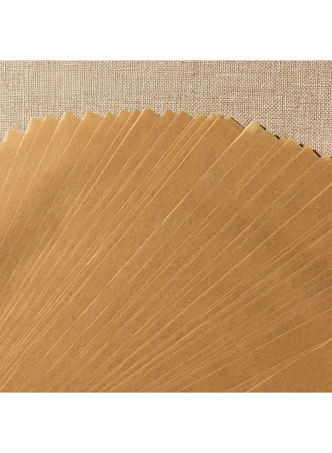 50 Pcs 8x10 Inch Reusable Non-Stick Baking Paper Brown Oil Resistant Heat Resistant For Air Fryer Steamer Oven BBQ Cooking Kitchen Baking Sheets Parchment Paper - Image 5