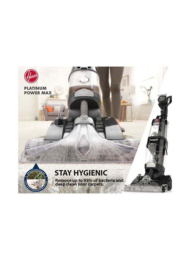 HOOVER Platinum Power Max Carpet Washer & Hard Floor Cleaner, 360° Counter-Rotating XL Aqua Spin Brush and Spins Scub Technology, For Home, Office, Majlis and More - 3.5 L 1200 W CWKTH012 Black - Image 5