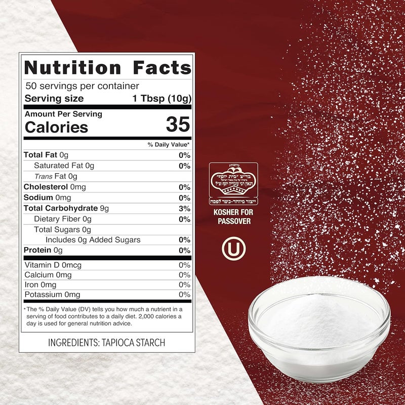 Roots Circle All Natural Tapioca Starch - Non-GMO, Gluten Free, and Kosher Certified Thickener for Soups, Sauces, and Dips (17 oz) - Image 2