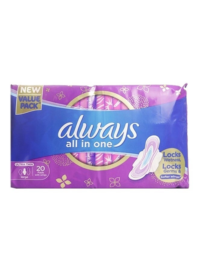 Always فوط صحية رفيعة جداً متعددة الاستخدامات، L