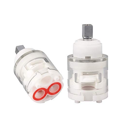 Chilly's CHILLYS Ceramic Replacement Flat Disc Inner Cartridge Valve for Basin Shower High Flow Divertor 46mm Plastic - Image 1