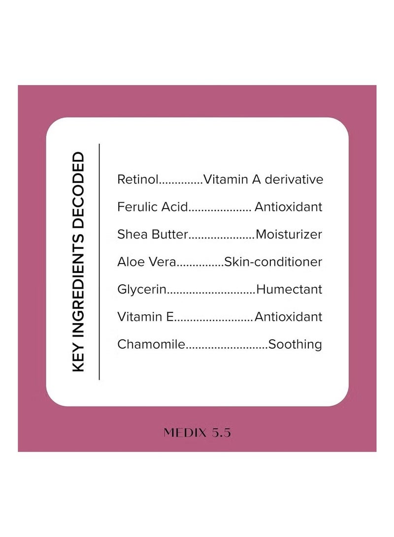 Medix 5.5 Retinol Body Lotion Firming Moisturizer | Crepey Skincare Treatment | Retinol Body Cream | Anti Aging Firming Cream For Women Targets Look Of Crepe Skin, Wrinkles, & Sagging Skin, 15 Fl Oz - Image 5