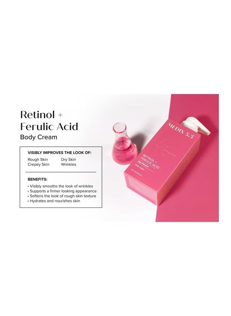 Medix 5.5 Retinol Body Lotion Firming Moisturizer | Crepey Skincare Treatment | Retinol Body Cream | Anti Aging Firming Cream For Women Targets Look Of Crepe Skin, Wrinkles, & Sagging Skin, 15 Fl Oz - Image 2