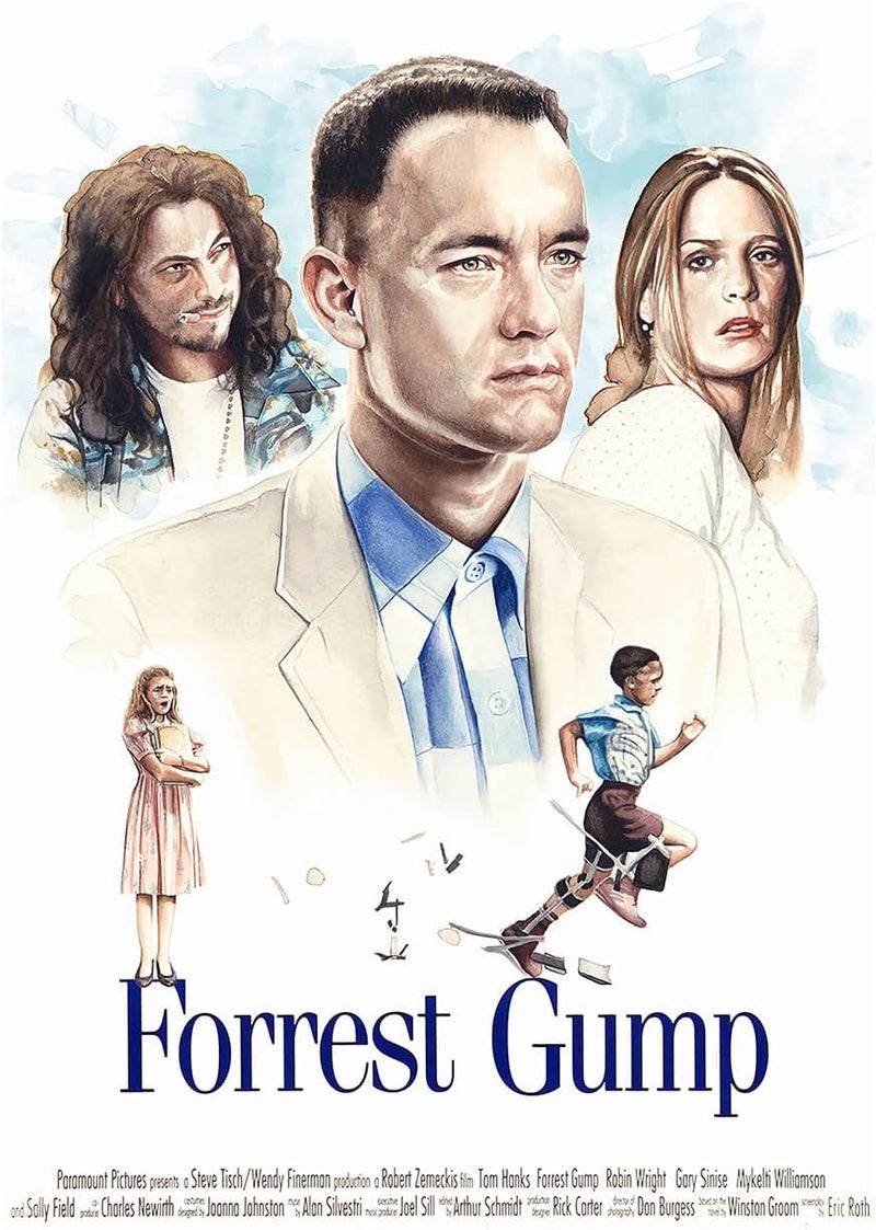 Ukeclvd Forrest Gump Movie Poster Canvas Art - Image 1