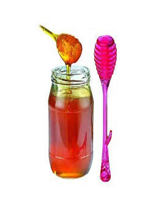 SEVEN HORSE TECH® 2Pc BPA Free Multipurpose Bee Hive Honey Syrup Chocolate Molasses Dipping Stirring Serving Spoons with Side Hook Hole to Hang (Random Colors) - Image 1