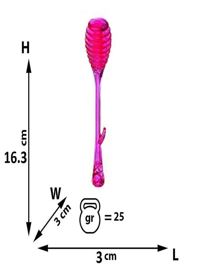 SEVEN HORSE TECH® 2Pc BPA Free Multipurpose Bee Hive Honey Syrup Chocolate Molasses Dipping Stirring Serving Spoons with Side Hook Hole to Hang (Random Colors) - Image 4