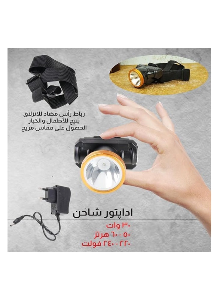 Emergency Headlamp, 30W LED Headlights, 150m Range, High Tech, Waterproof, for Outdoor Running, Camping, Fishing