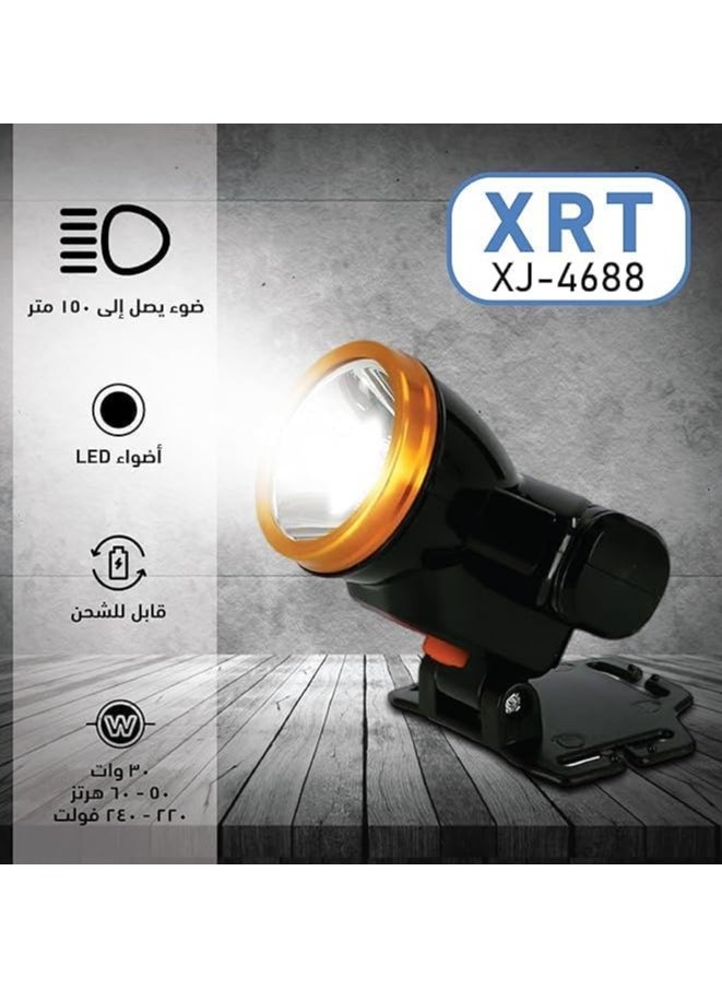 Emergency Headlamp, 30W LED Headlights, 150m Range, High Tech, Waterproof, for Outdoor Running, Camping, Fishing
