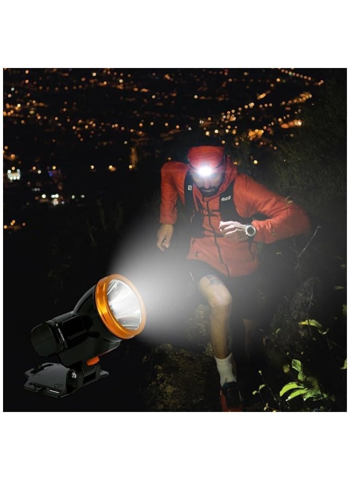 Emergency Headlamp, 30W LED Headlights, 150m Range, High Tech, Waterproof, for Outdoor Running, Camping, Fishing