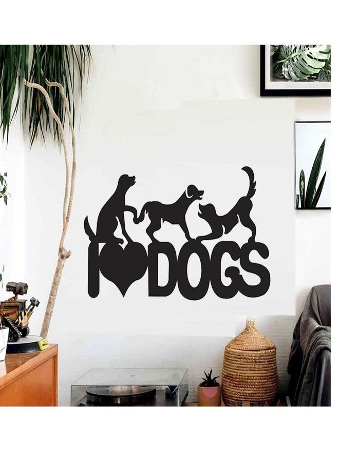 300Sparkles Pet Dog Love Wooden Wall Decor Hanging Frame For Home Living Room Pet House Decorative Item for Dogs Lover Friends and Family Black - Image 4