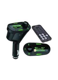 نيبمينينت جهاز إرسال USB FM لاسلكي مع تحكم عن بعد MMC LCD أسود/أخضر 
