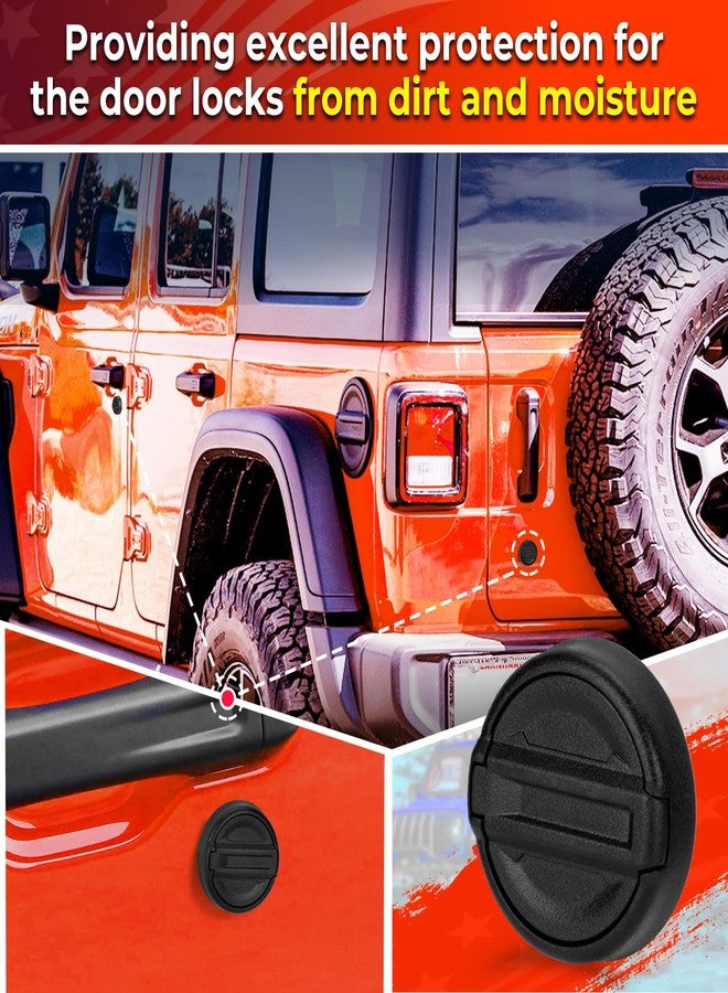 CALBEAU Keyhole Covers for 2007-2018 Jeep Wrangler JK Door, Strong Magnetic Keyhole Protection Accessories, Door Handle Decor for Jeep - Image 5