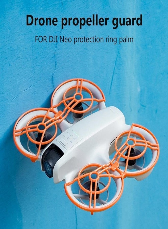 GetZget غطاء حماية المراوح GetZget® متوافق مع ملحقات حماية المراوح DJI Neo بزاوية 360 درجة (برتقالي) - Image 2