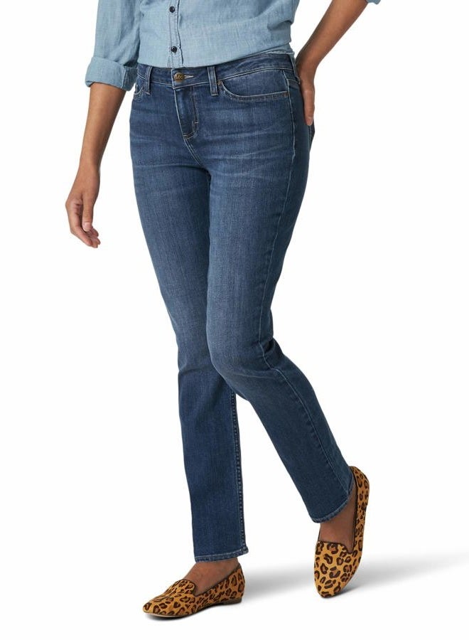 LEE Women's Regular Fit Straight Leg Jean, Seattle, 8 US - Image 1