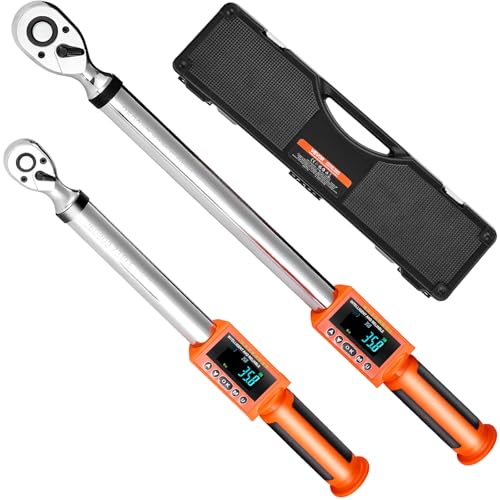 VEVOR Digital Torque Wrench 38 12 Inch Drive 04425FTLB060Nm016226FTLB0220Nm 2 Accuracy Electronic Torque Wrench with Preset ModeVibrationBuzzerLED Notification5Units of Measure - Image 1