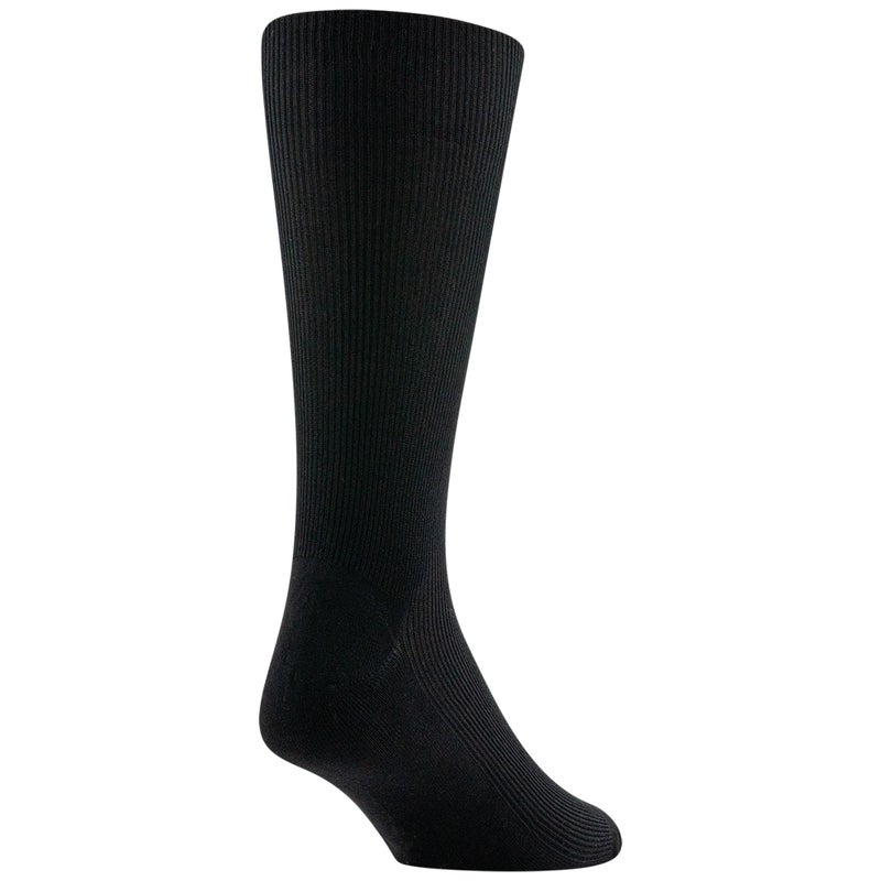 GOLDTOE Men's Metropolitan Crew Dress Socks, 3-Pairs, Black 2, Shoe Size: 6-12.5 - Image 4