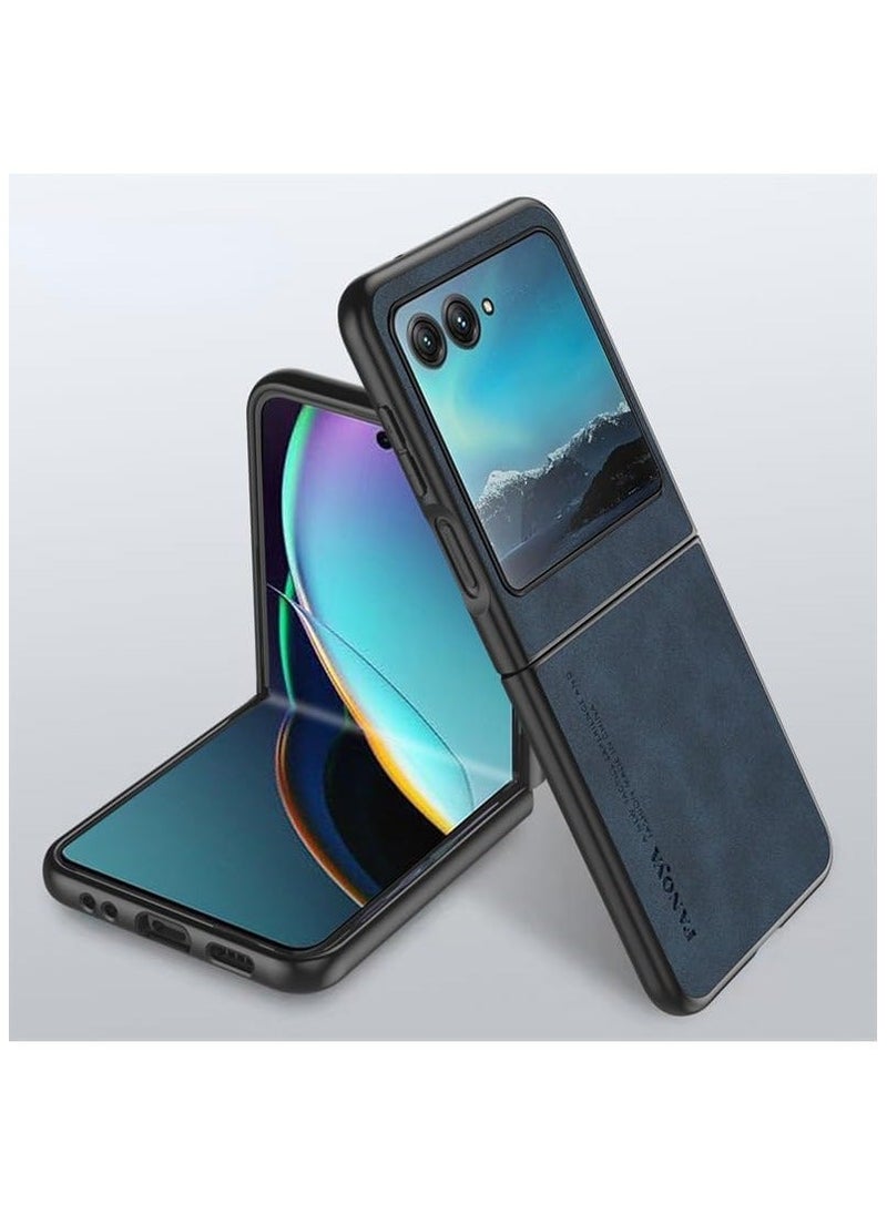 Generic - Motorola MOTO Razr 40 Ultra Case Luxury Leather Matte Folding For Shockproof Bumper Funda Coque - Image 1