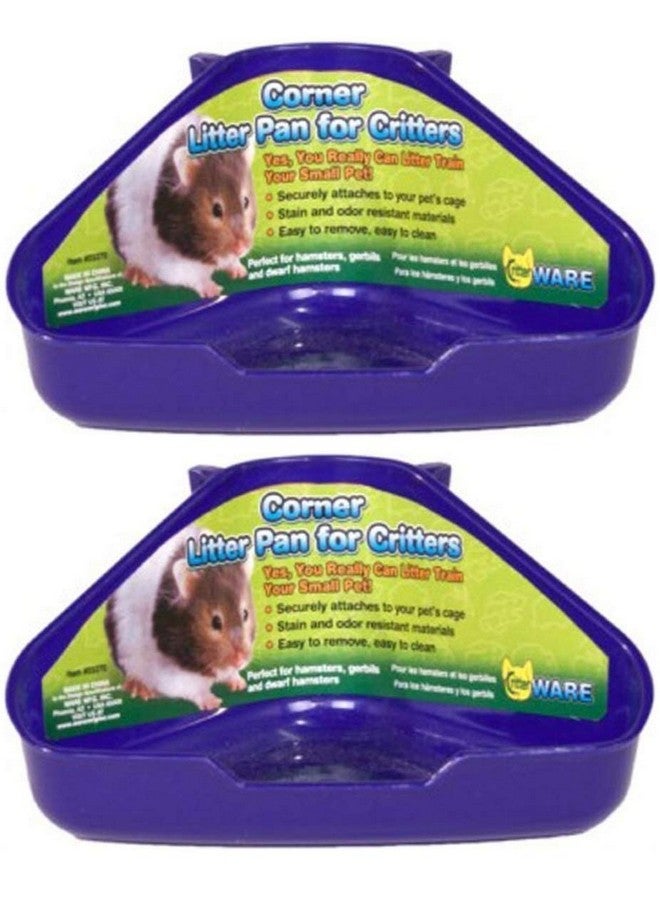 وير مانيوفاكتشارينج عبوة من 2 من صناديق القمامة الزاوية للهامستر والجربوع والهامستر القزم، بألوان متنوعة - Image 1