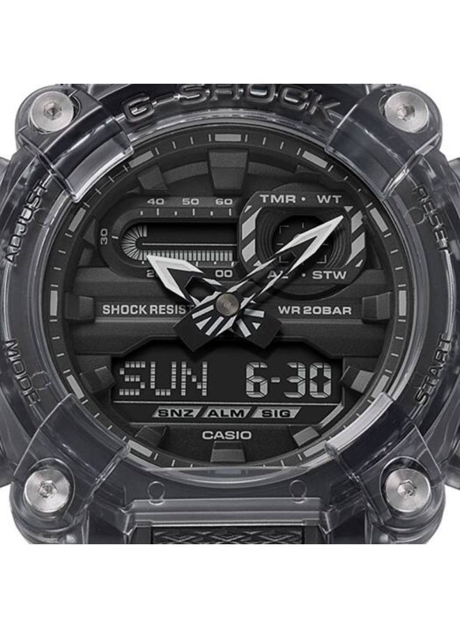 CASIO G-SHOCK GA-900SKE-8ADR Analog-Digital Men’s Watch, Shock Resistant, 200M Water Resistant, Semi-Transparent Resin Strap - Image 3