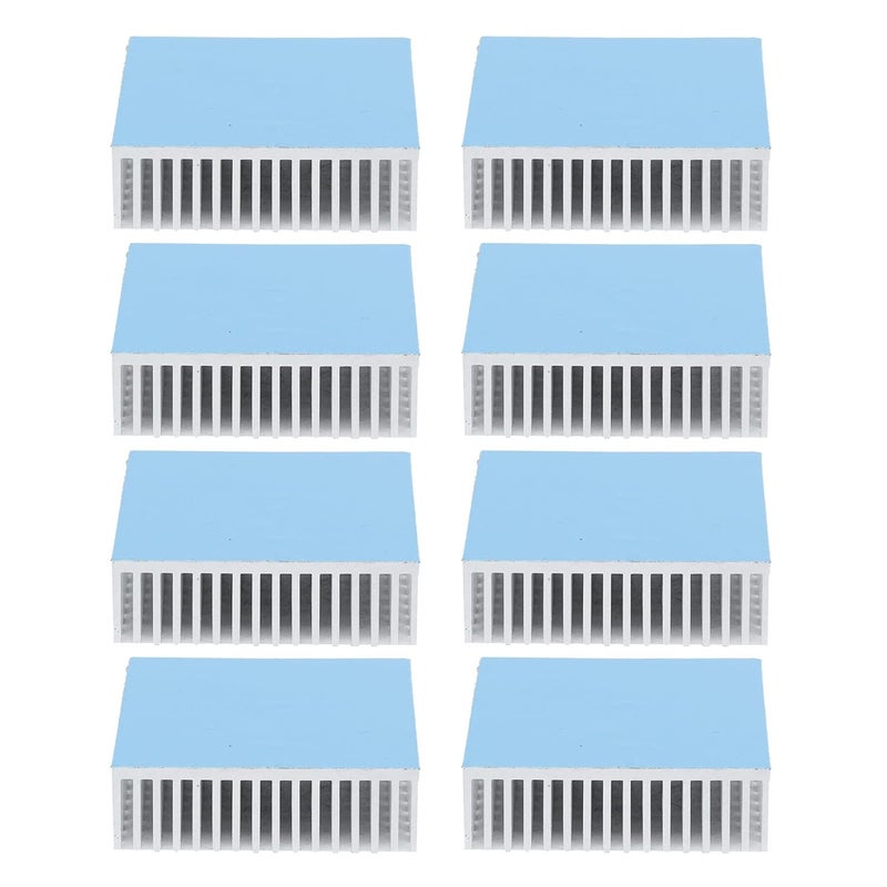 Aluminum Alloy Heat Sink 50x50x15mm With Adhesive Backing For CPU LED Cooling - Image 1