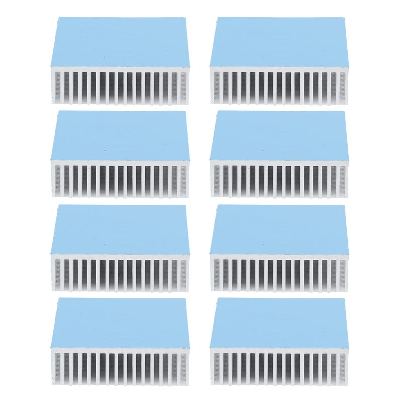 Aluminum Alloy Heat Sink 50x50x15mm With Adhesive Backing For CPU LED Cooling - Image 2
