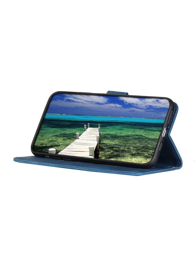 اس-توب جراب لهاتف OPPO F19 Pro+ 5G / Reno5 Z / Reno6 Z من KHAZNEH جراب جلدي أفقي بتصميم كلاسيكي مع حامل وفتحات للبطاقات ومحفظة - Image 4