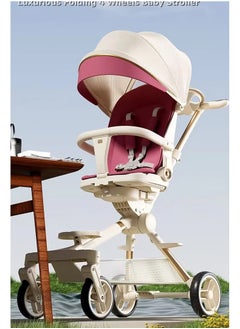 Generic Sunshade Travel Pocket Scooter for Children Swivel Seat Foldable 4 Wheels Kids Stroller 0- 6 Years Buy Cycle  - Image 1