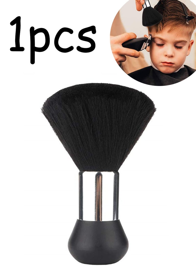 Black Large Barber Brush Neck Duster, Soft Hairbrush for Hair Cutting Neck Face Cleaning Hair Sweep Brushes Salon Tool - Image 1